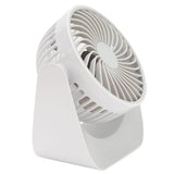 USB Desk Fan 3 Speed Modes Stable Base Rotatable Head USB Charge Small Desk Fan for Family Office School - 45-Degree Angle