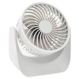 USB Desk Fan 3 Speed Modes Stable Base Rotatable Head USB Charge Small Desk Fan for Family Office School - Rear View