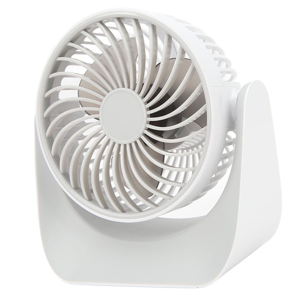 USB Desk Fan 3 Speed Modes Stable Base Rotatable Head USB Charge Small Desk Fan for Family Office School