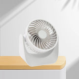USB Desk Fan 3 Speed Modes Stable Base Rotatable Head USB Charge Small Desk Fan for Family Office School - Extra Image