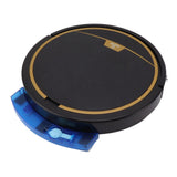 Ultra Thin Fully Automatic Robot Vacuum Cleaner Smart Robotic Vacuum Cleaner for Dust Hair Fluff Black With Water Tank 32x35 cm - Side View