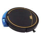 Ultra Thin Fully Automatic Robot Vacuum Cleaner Smart Robotic Vacuum Cleaner for Dust Hair Fluff Black With Water Tank 32x35 cm - 45-Degree Angle