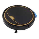 Ultra Thin Fully Automatic Robot Vacuum Cleaner Smart Robotic Vacuum Cleaner for Dust Hair Fluff Black With Water Tank 32x35 cm