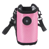 Milk Bottle Warmer Bag Digital Display Constant Temp Adjustable Temperature Baby Bottle Warmer for Home Car Rose Red - Front View