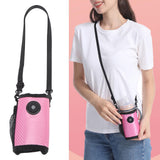Milk Bottle Warmer Bag Digital Display Constant Temp Adjustable Temperature Baby Bottle Warmer for Home Car Rose Red
