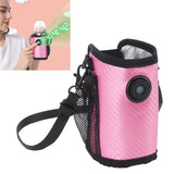 Milk Bottle Warmer Bag Digital Display Constant Temp Adjustable Temperature Baby Bottle Warmer for Home Car Rose Red