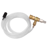 Adjustable Chemical Injector Kit Power Washer Chemical Injector Kit Soap Injector with Siphon Hose Soap Nozzle 3/8 Inch Connectors - Side View