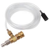 Adjustable Chemical Injector Kit Power Washer Chemical Injector Kit Soap Injector with Siphon Hose Soap Nozzle 3/8 Inch Connectors - Rear View