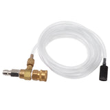 Adjustable Chemical Injector Kit Power Washer Chemical Injector Kit Soap Injector with Siphon Hose Soap Nozzle 3/8 Inch Connectors - Close-Up Angle