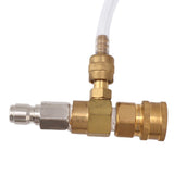 Adjustable Chemical Injector Kit Power Washer Chemical Injector Kit Soap Injector with Siphon Hose Soap Nozzle 3/8 Inch Connectors - Extra Image