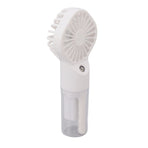 Portable Handheld Misting Fan USB Rechargeable Water Spray Mist Fan with 4 Gear Speed White