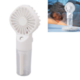 Portable Handheld Misting Fan USB Rechargeable Water Spray Mist Fan with 4 Gear Speed White - Extra Image