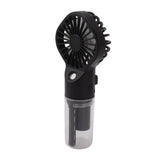Portable Handheld Misting Fan USB Rechargeable Water Spray Mist Fan with 4 Gear Speed Black