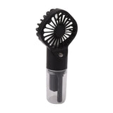 Portable Handheld Misting Fan USB Rechargeable Water Spray Mist Fan with 4 Gear Speed Black