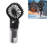 Portable Handheld Misting Fan USB Rechargeable Water Spray Mist Fan with 4 Gear Speed Black - Extra Image
