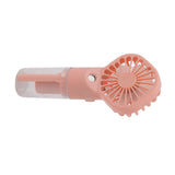 Portable Handheld Misting Fan USB Rechargeable Water Spray Mist Fan with 4 Gear Speed Pink - Low Angle