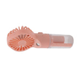 Portable Handheld Misting Fan USB Rechargeable Water Spray Mist Fan with 4 Gear Speed Pink - Extra Image