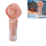 Portable Handheld Misting Fan USB Rechargeable Water Spray Mist Fan with 4 Gear Speed Pink - Extra Image