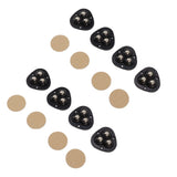 8PCS Mini Caster Wheels Self Adhesive 360 Degrees Swivel Easy Installation Stainless Steel Sticky Pulley for Appliance - Side View
