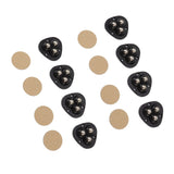8PCS Mini Caster Wheels Self Adhesive 360 Degrees Swivel Easy Installation Stainless Steel Sticky Pulley for Appliance - Rear View