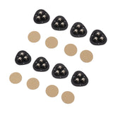 8PCS Mini Caster Wheels Self Adhesive 360 Degrees Swivel Easy Installation Stainless Steel Sticky Pulley for Appliance - Close-Up Angle