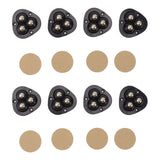 8PCS Mini Caster Wheels Self Adhesive 360 Degrees Swivel Easy Installation Stainless Steel Sticky Pulley for Appliance
