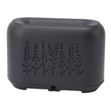 Flame Aroma Diffuser Quiet Auto Off Protection USB Essential Oil Diffuser Humidifier with Colorful Light 130ml Grayish Black