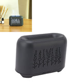 Flame Aroma Diffuser Quiet Auto Off Protection USB Essential Oil Diffuser Humidifier with Colorful Light 130ml Grayish Black - Extra Image