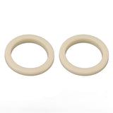 2Pcs 54mm Silicone Steam Ring Silicone Gasket for Breville 8 Series 870 878 880 860 840 Grouphead Gasket Replacement Part Beige - 45-Degree Angle
