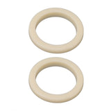 2Pcs 54mm Silicone Steam Ring Silicone Gasket for Breville 8 Series 870 878 880 860 840 Grouphead Gasket Replacement Part Beige - Rear View