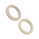 2Pcs 54mm Silicone Steam Ring Silicone Gasket for Breville 8 Series 870 878 880 860 840 Grouphead Gasket Replacement Part Beige - Low Angle