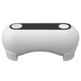 White Automatic Toilet Flusher Hands Free Non Touch Touchless 0.25S Induction Toilet Flush Tool 2000mAh - Low Angle