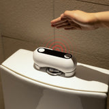 White Automatic Toilet Flusher Hands Free Non Touch Touchless 0.25S Induction Toilet Flush Tool 2000mAh - Extra Image