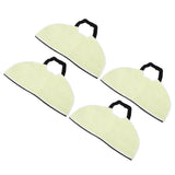 4pcs Vacuum Mop Pads Shed Resistant Highly Absorbent Reusable Mop Cloth Pad for Shark RV2410WD RV2610WD - Front View