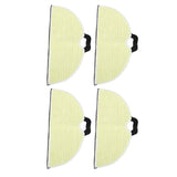 4 Pcs Vacuum Mop Replacement Pads Fiber Reusable Washable Super Absorbent Robot Vacuum Mop for Shark RV2001WD RV2002WD - Low Angle
