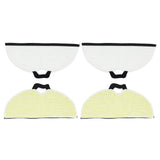 4 Pcs Vacuum Mop Replacement Pads Fiber Reusable Washable Super Absorbent Robot Vacuum Mop for Shark RV2001WD RV2002WD
