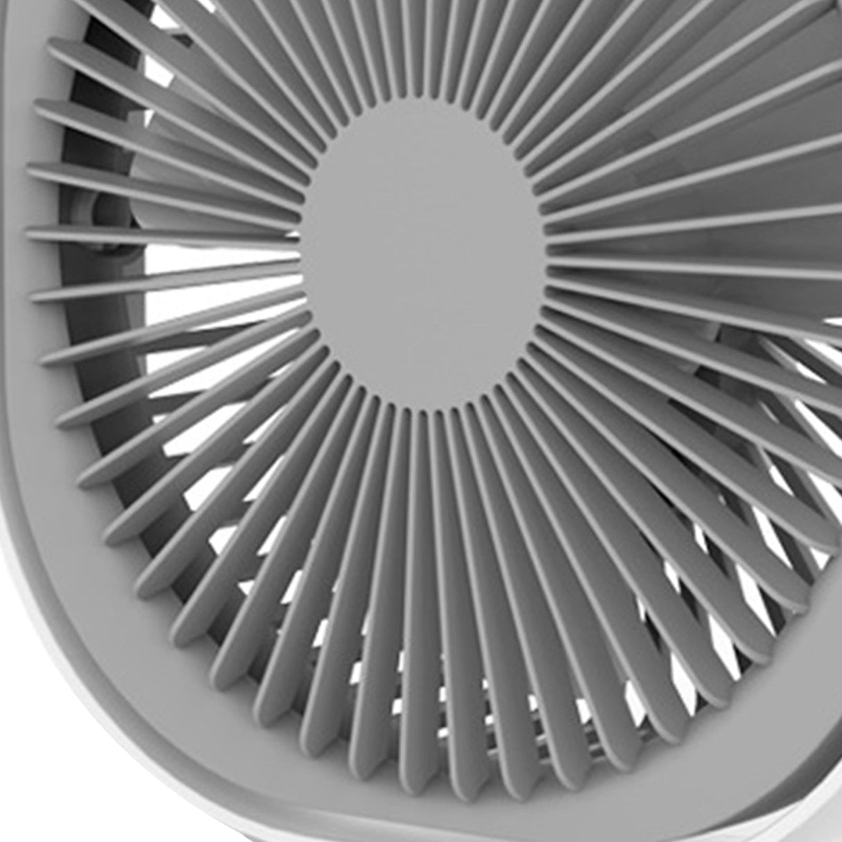 Small Desk Fan 6 Inch Quiet Mini Portable USB Rechargeable Desktop Fan for Home and Office White