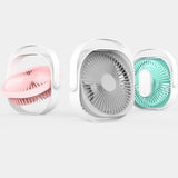 Small Desk Fan 6 Inch Quiet Mini Portable USB Rechargeable Desktop Fan for Home and Office White - Extra Image