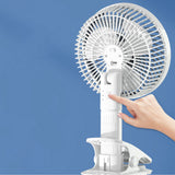 USB Rechargeable Handheld Fan Wall Mounted 3 Speed Strong Wind Portable Small Electric Fan for Home Dormitory - Extra Image