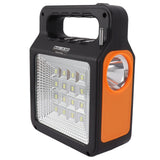 Solar Power Bank 6000mAh Bright Headlight Panel Light 3 Bulbs Portable Handle Solar Generator for Camping Travel - Low Angle