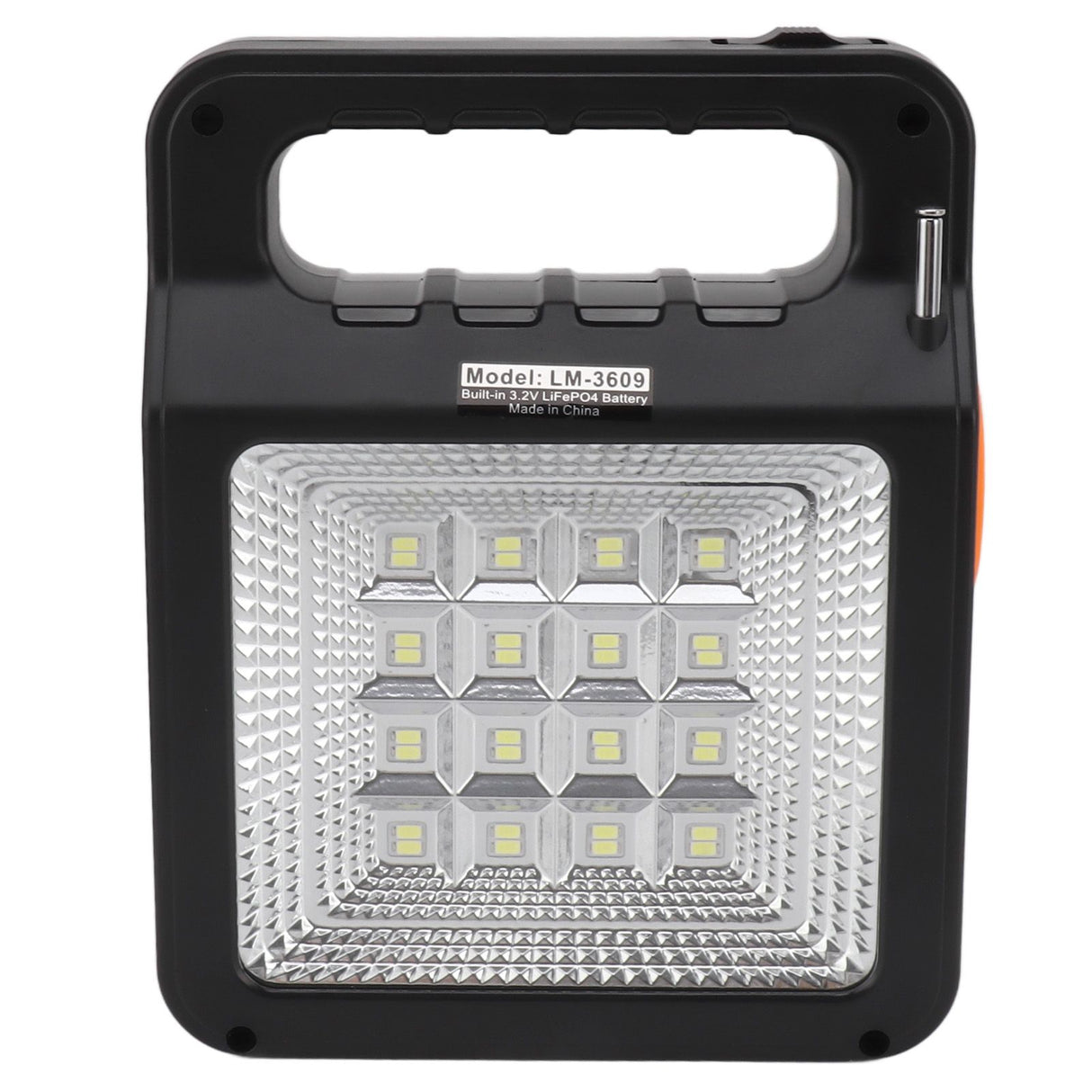 Solar Power Bank 6000mAh Bright Headlight Panel Light 3 Bulbs Portable Handle Solar Generator for Camping Travel