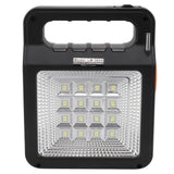 Solar Power Bank 6000mAh Bright Headlight Panel Light 3 Bulbs Portable Handle Solar Generator for Camping Travel - Extra Image