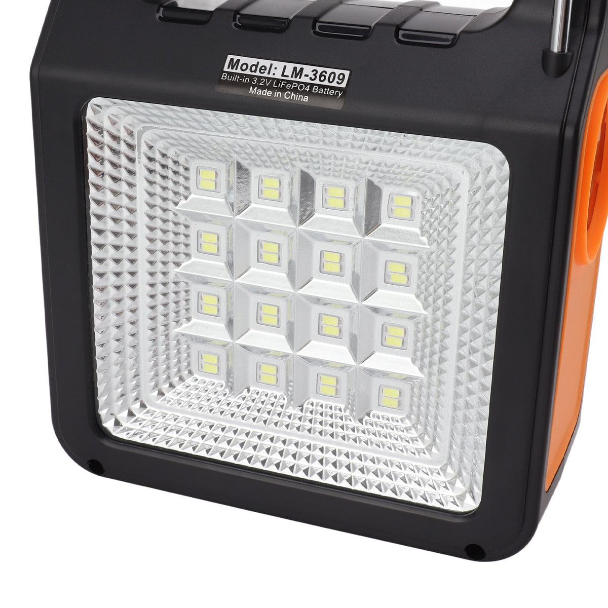 Solar Power Bank 6000mAh Bright Headlight Panel Light 3 Bulbs Portable Handle Solar Generator for Camping Travel