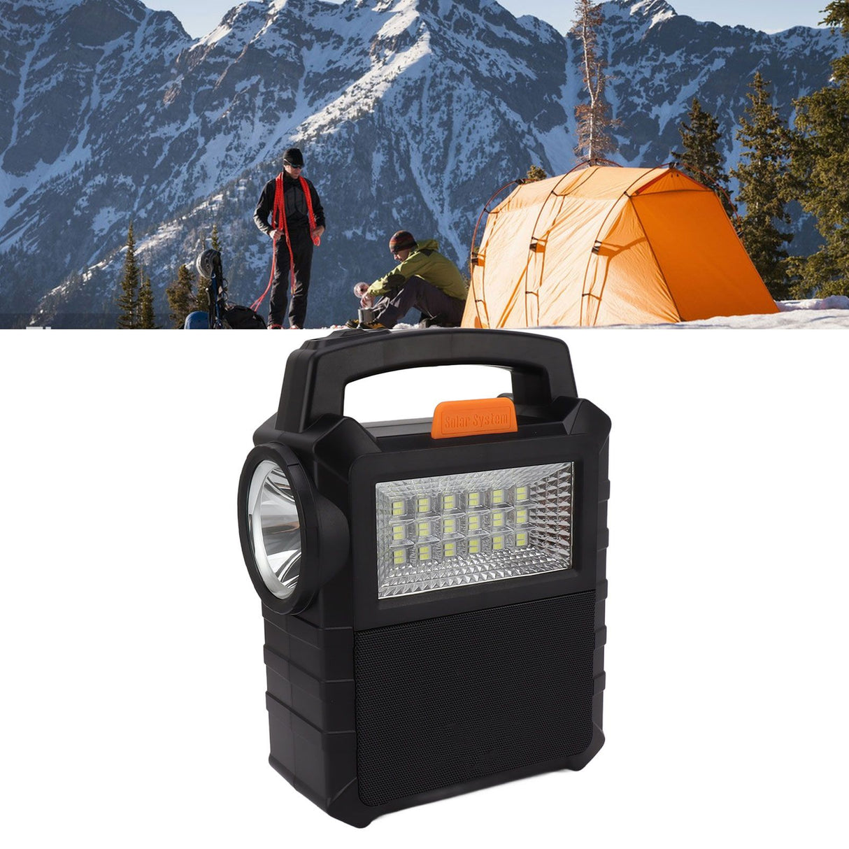Solar Generator Multifunctional Long Lasting with Bulbs Portable Power Station for Home Backup Emergency RV Outdoor Camping