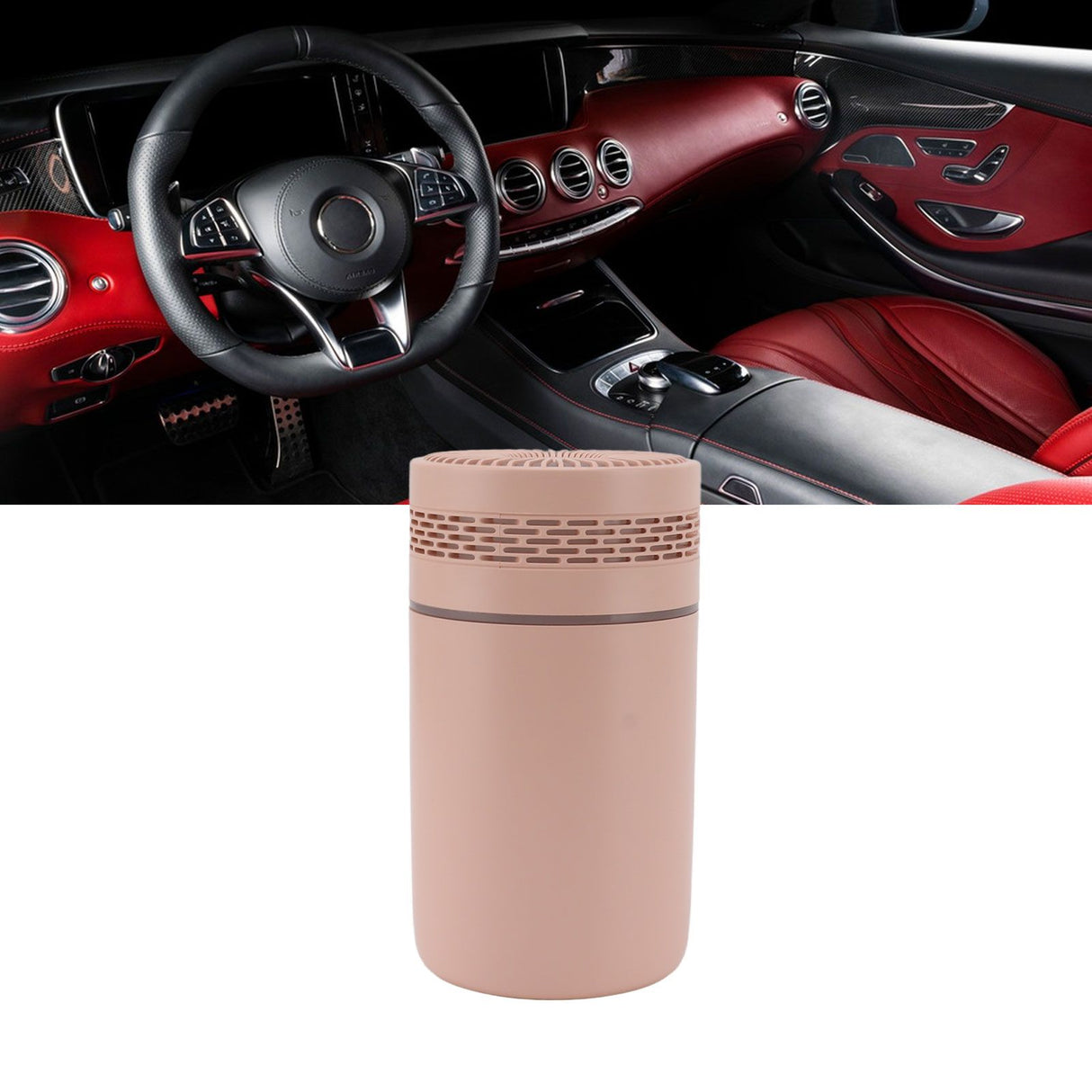 Colorful Humidifier USB Power Night Light Humidifier Mini Desktop Car Humidifier for Bedroom Office Pink