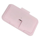 USB Wet Wipe Heater Constant Temperature Portable Baby Wipes Warmer for Household Car Outdoor Pink - Top-Down View
