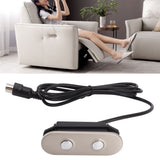 Electric Recliner Controller Zinc Alloy 2 Button 5 Pin Electric Sofa Lift Chair Hand Control Button Switch for Replacement - Extra Image