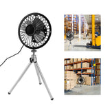 Portable Solar Fan 6W 6 Inches Solar USB Dual Powered Fan For Home Camping Outdoor Fishing With Stretchable Stand - Extra Image