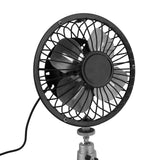 Portable Solar Fan 6W 6 Inches Solar USB Dual Powered Fan For Home Camping Outdoor Fishing With Stretchable Stand - Extra Image