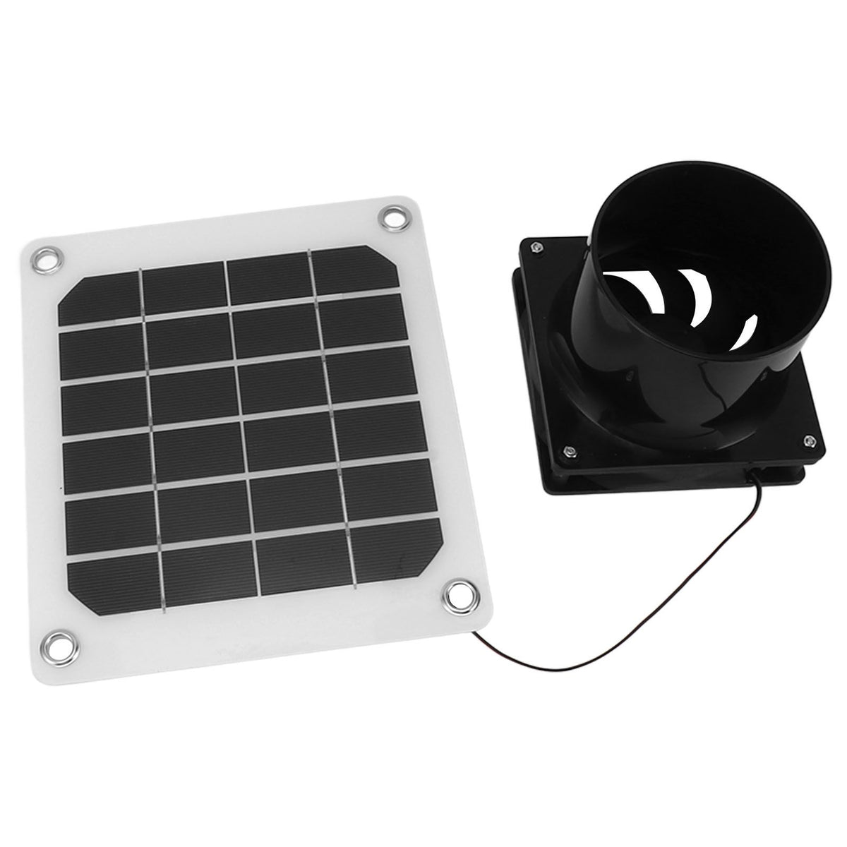 20W Solar Panel Exhaust Fan Kit with Protective Net 6 Inch Portable Solar Powered Fan for Pet Chicken House